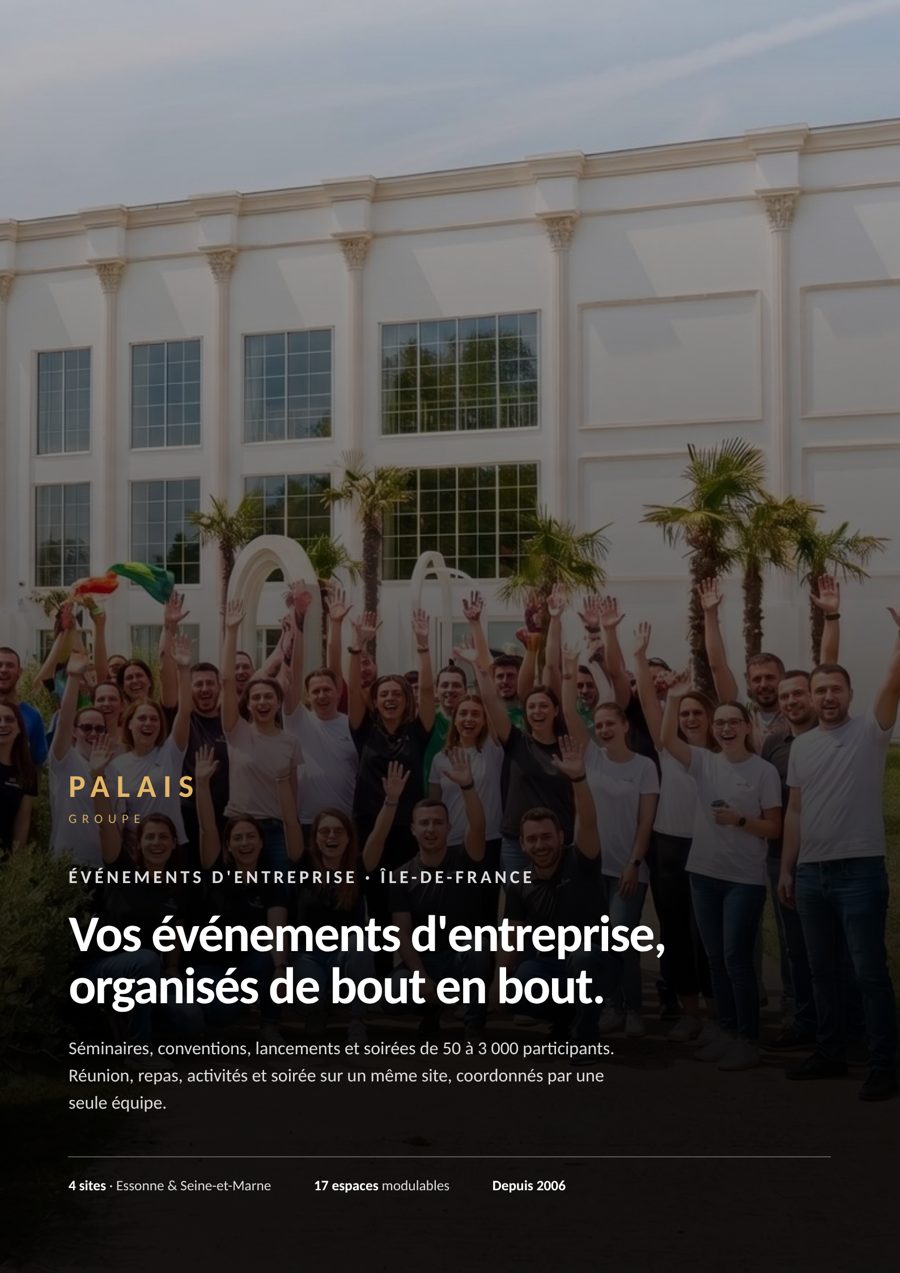 Couverture de la brochure Palais Groupe